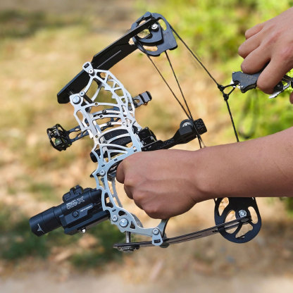 AME ARCHERY Short Axle Compound Bow (Style A) – Adjustable 15–32lbs(Mini Bow)