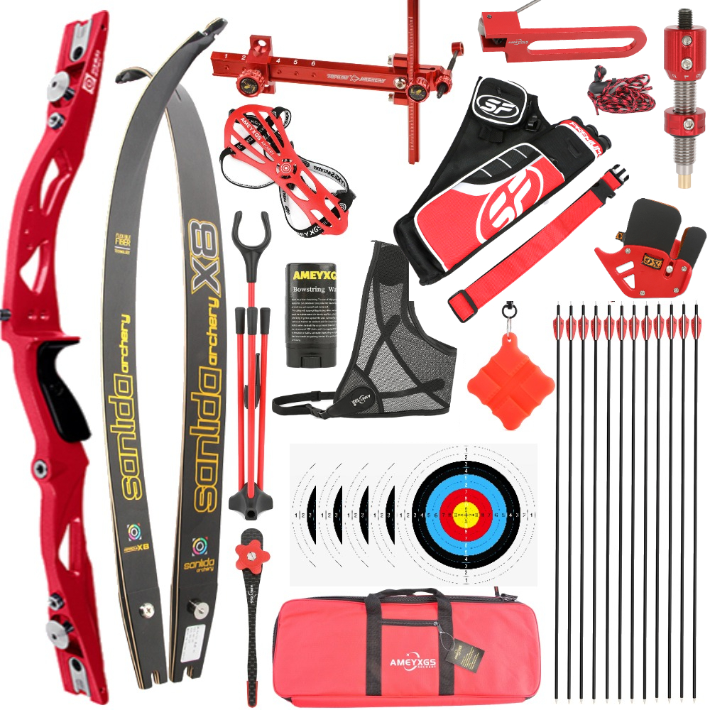 Sanlida X8 Olympic Recurve Bow Set – 66/68/70" ILF, 16–50lbs