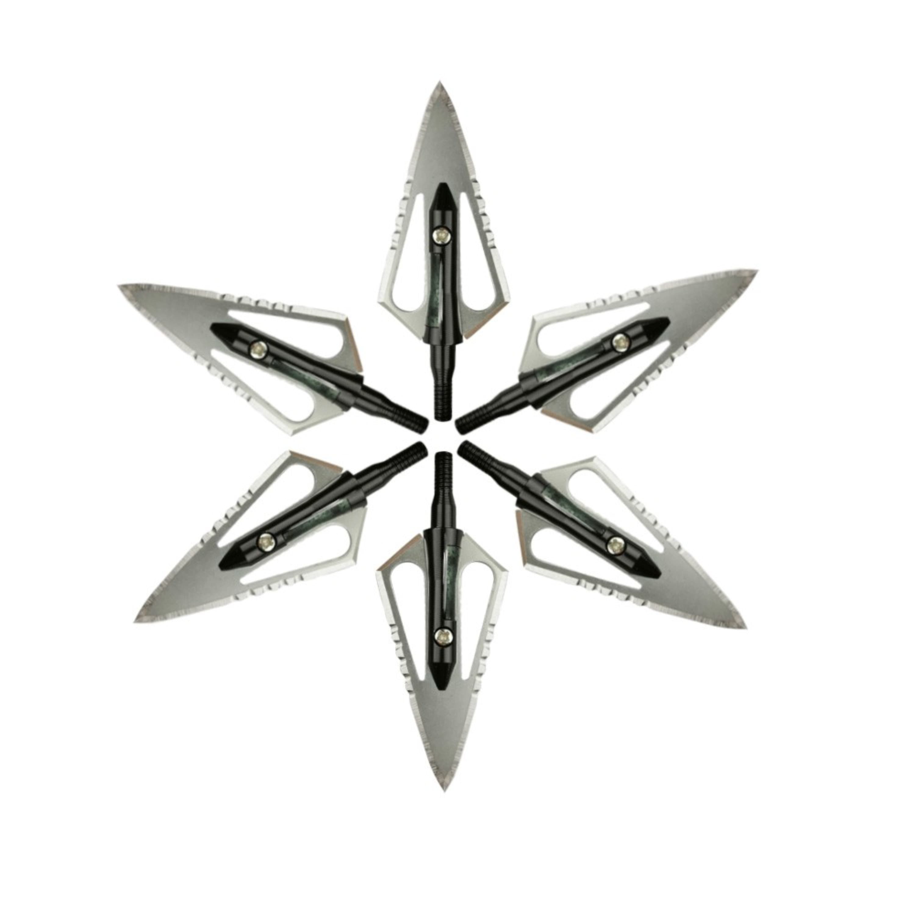 AME ARCHERY Stainless Steel Broadheads – 100 Grain 12PCS