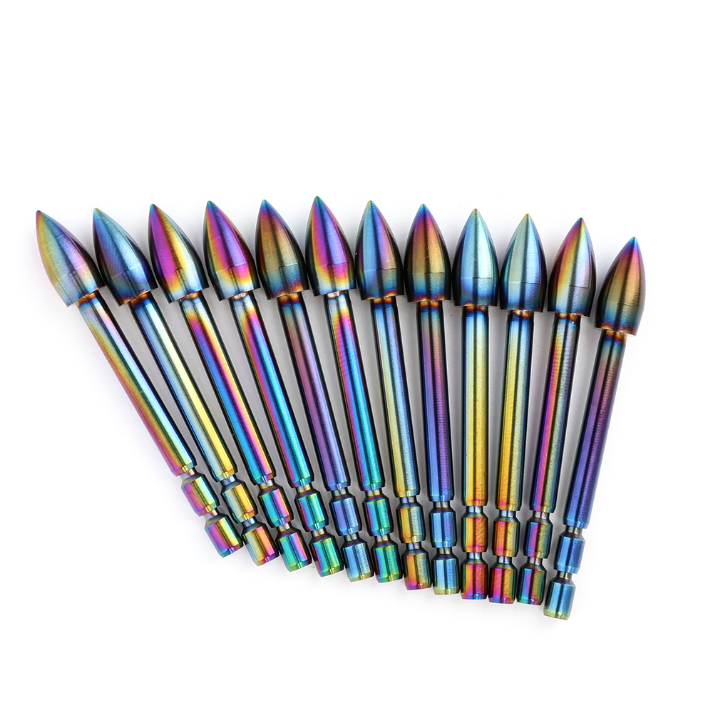 AME ARCHERY X10 Tungsten Steel Arrow Tips (12pcs)
