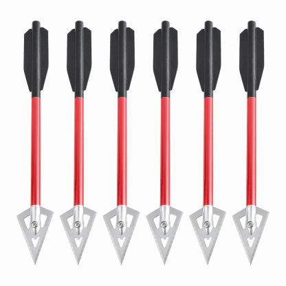 AME ARCHERY Aluminum Shaft Broadhead Mini Crossbow Arrows (12pcs)