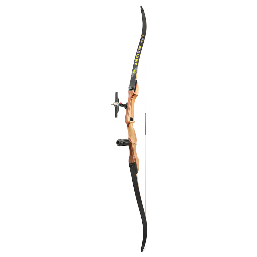 AMEYXGS 66" 68" 70" Wooden Recurve Bow Takedown Archery 14-40lbs 
