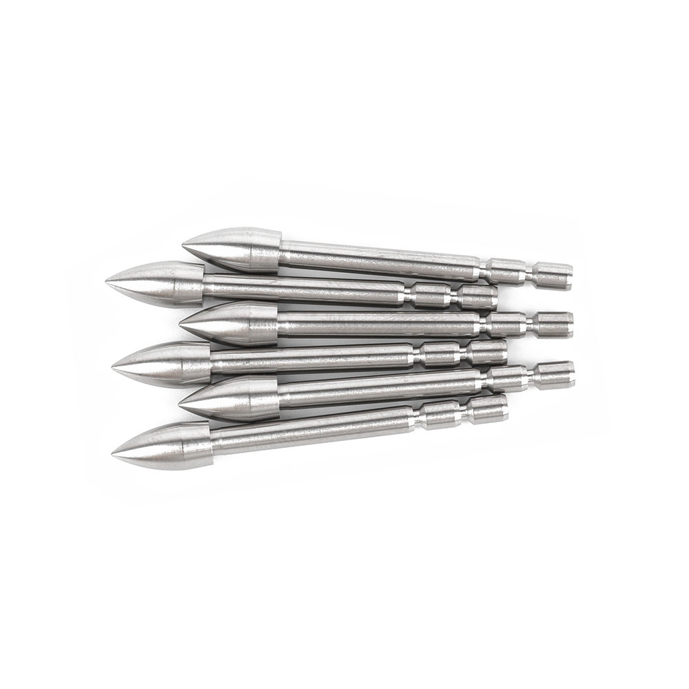 AME ARCHERY X10 Tungsten Steel Arrow Tips (12pcs)