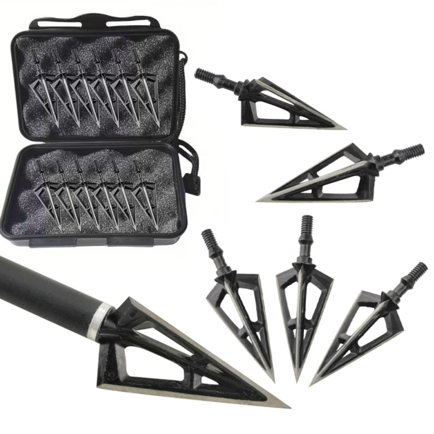 100 Grain Broadheads Stainless Steel Hunting Arrow Tips