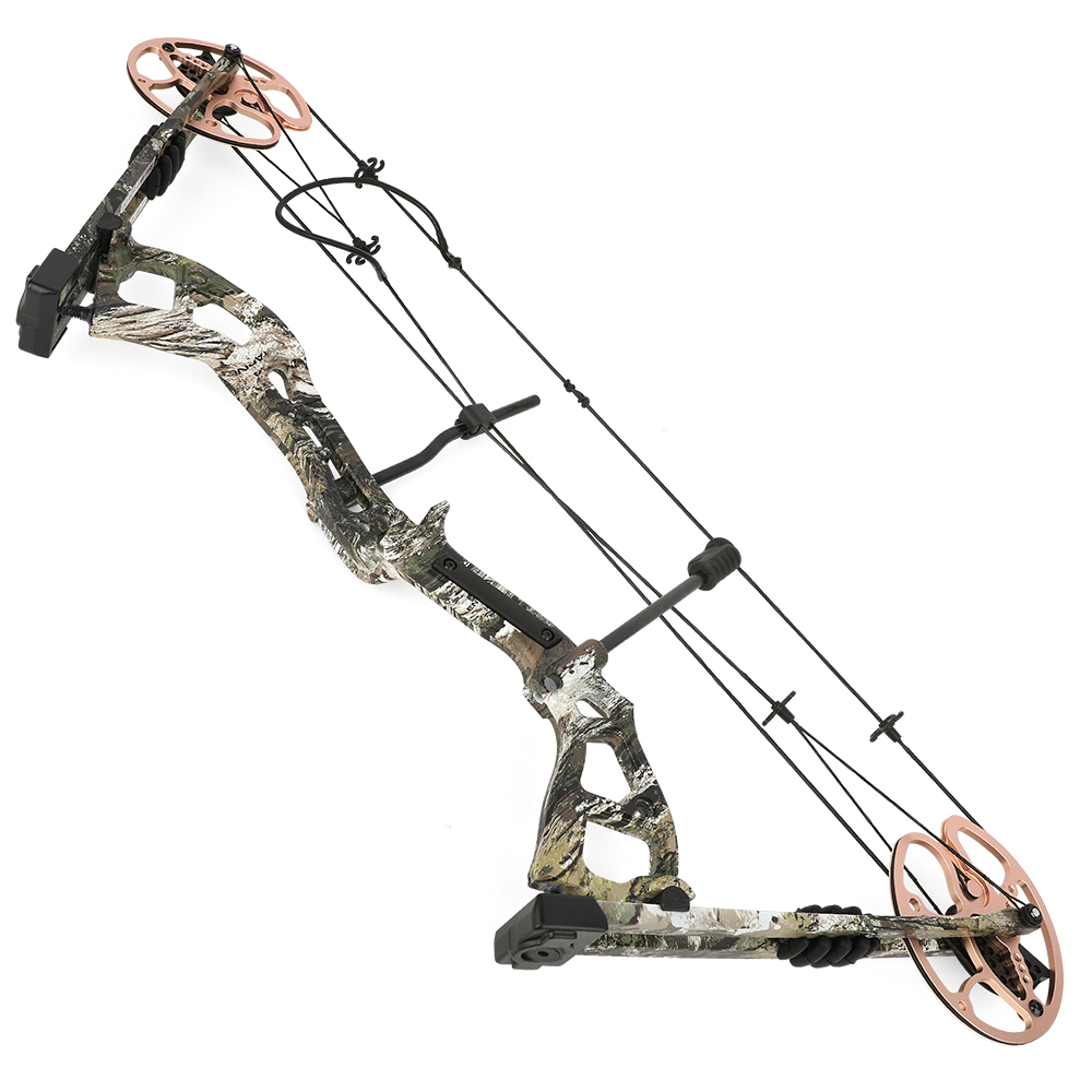 Junxing M193 Compound Bow Set – 70lbs Adjustable Camo Hunting Bow