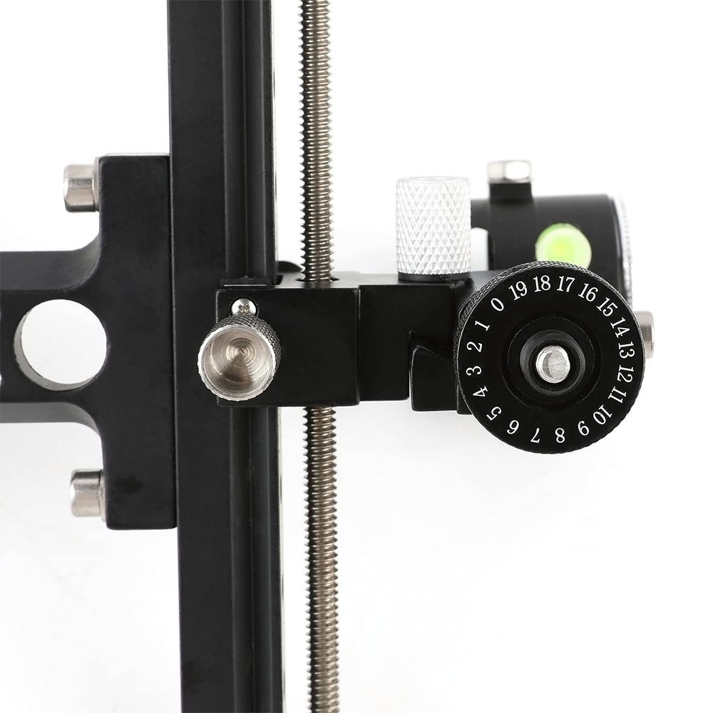 TP8510 Compound Bow Sight - Adjustable, CNC Machined, with Micro-Adjustable Fiber Optic