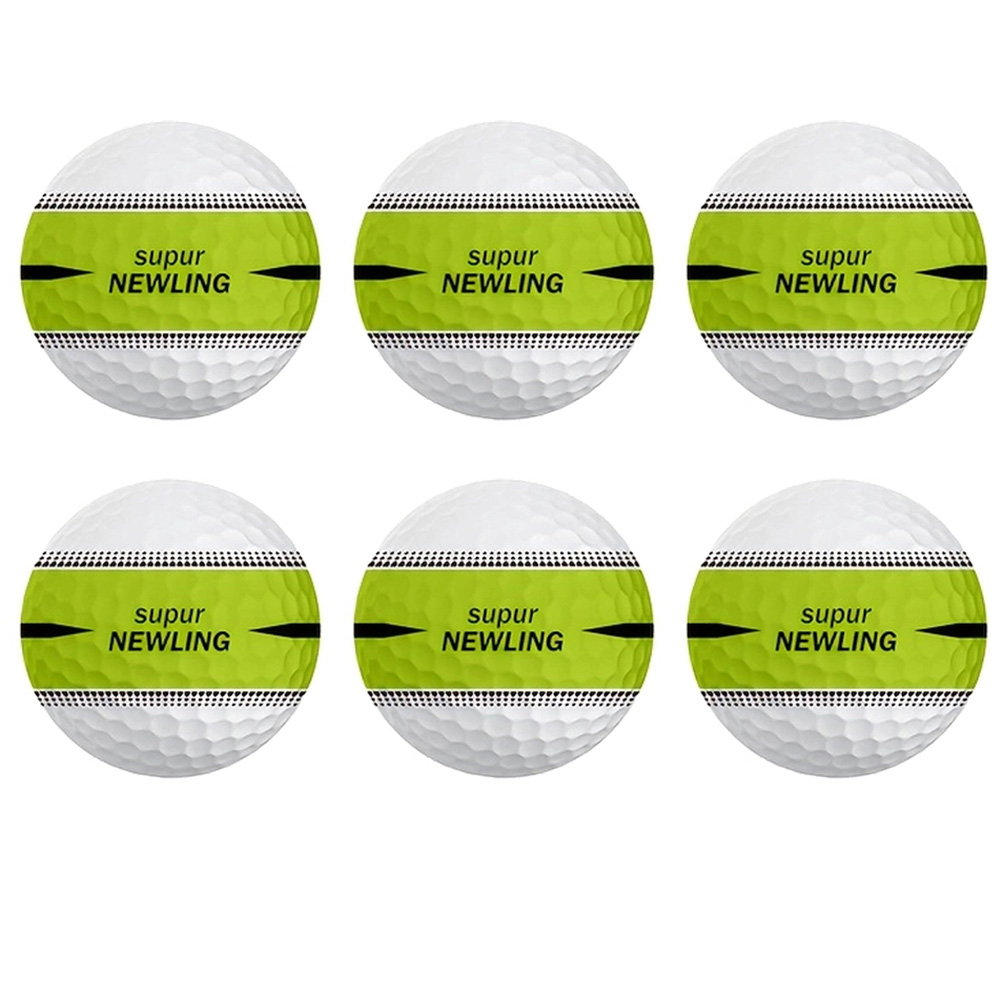 6X Rubber Golf Ball Practice Training Driving Range Indoor Outdoor 