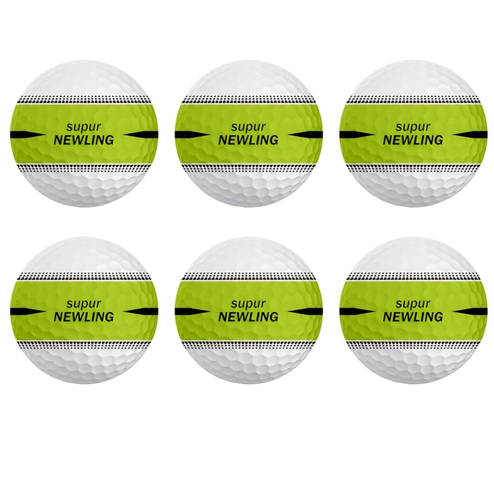 6X Rubber Golf Ball Practice Training Driving Range Indoor Outdoor 