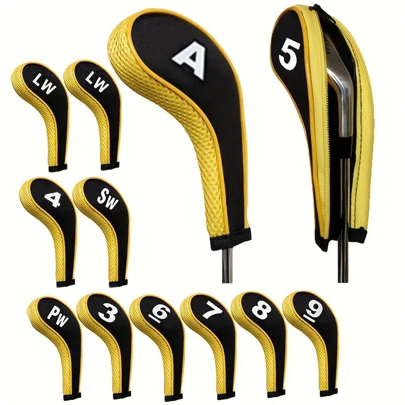  12X Golf Club Cover Set Driver Head Cover Long Neck Design