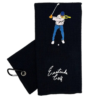 Golf Towel Polyester Printed Bags Golfers Wiping Golf Clubs