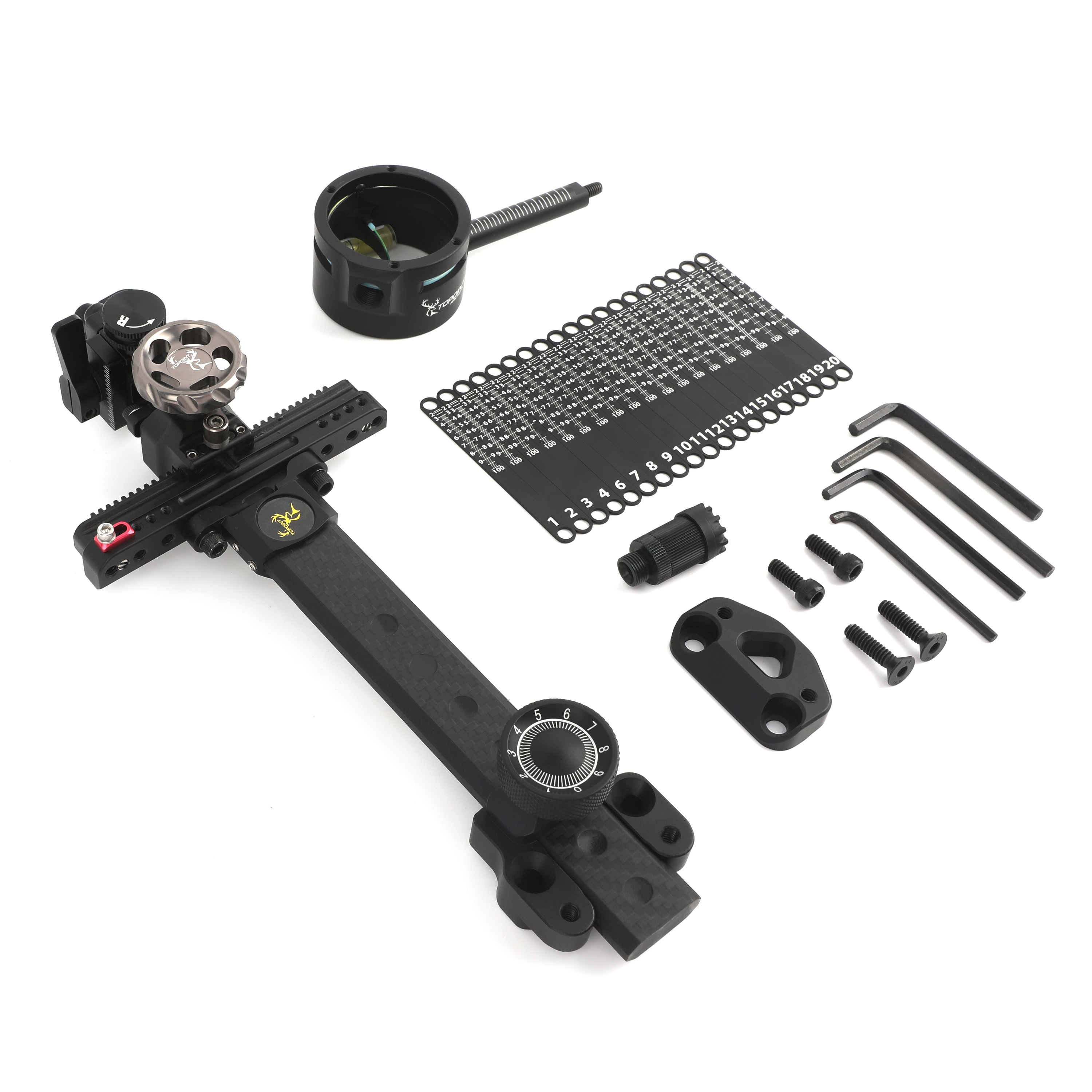 1 Pin Compound Bow Sight 0.019" Micro Fiber Archery Hunting