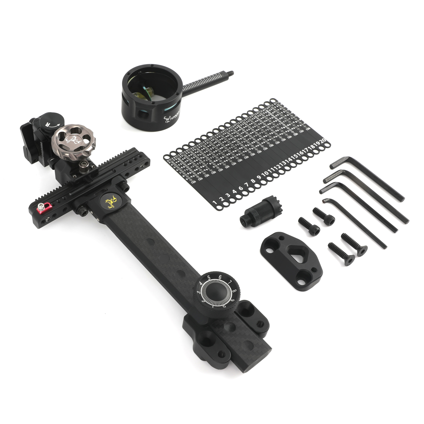 1 Pin Compound Bow Sight 0.019" Micro Fiber Archery Hunting