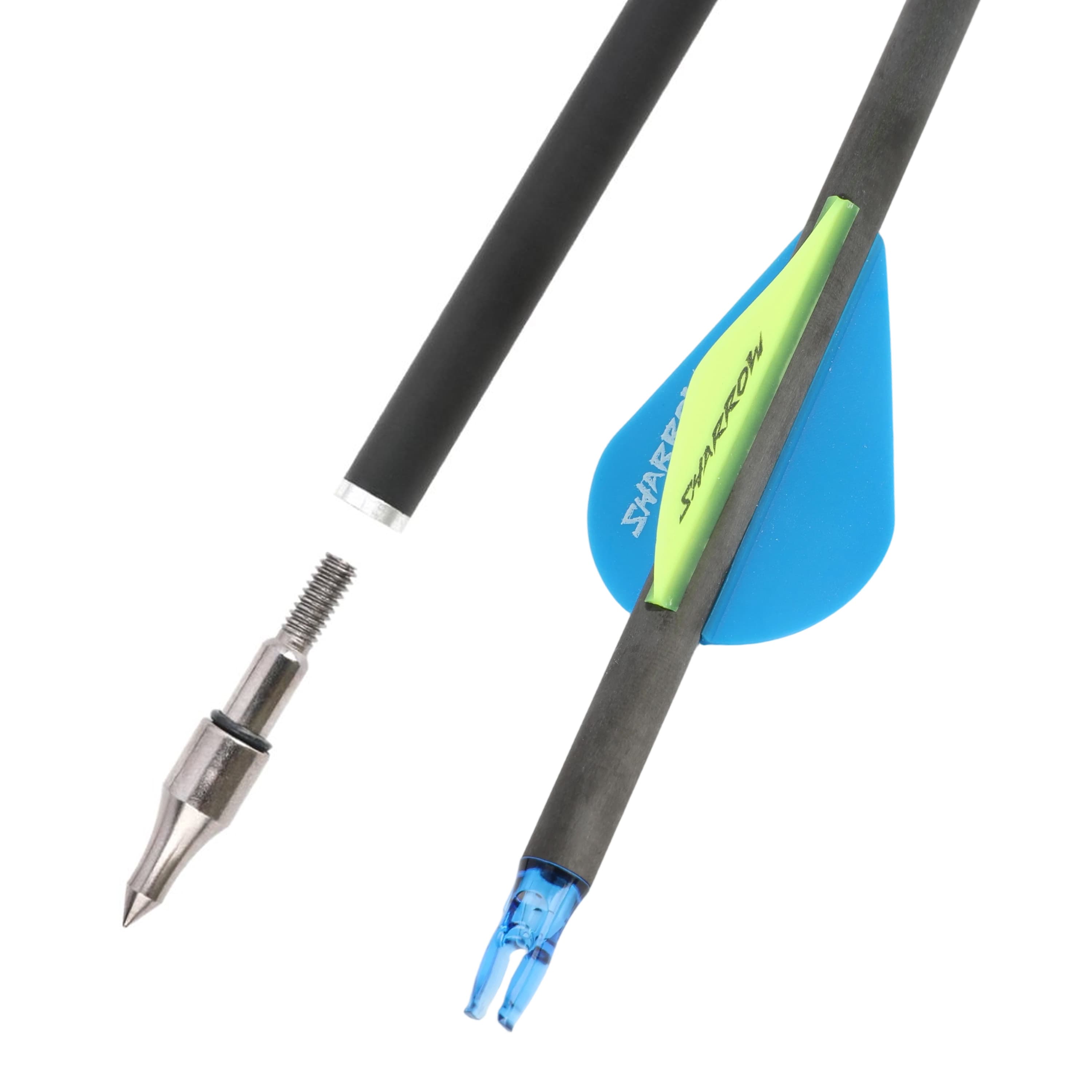 30" Pure Carbon Arrows with Screw Tips 300-800 Spine