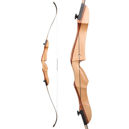 66" Wooden Recurve Bow and Arrows Set 14-24lbs