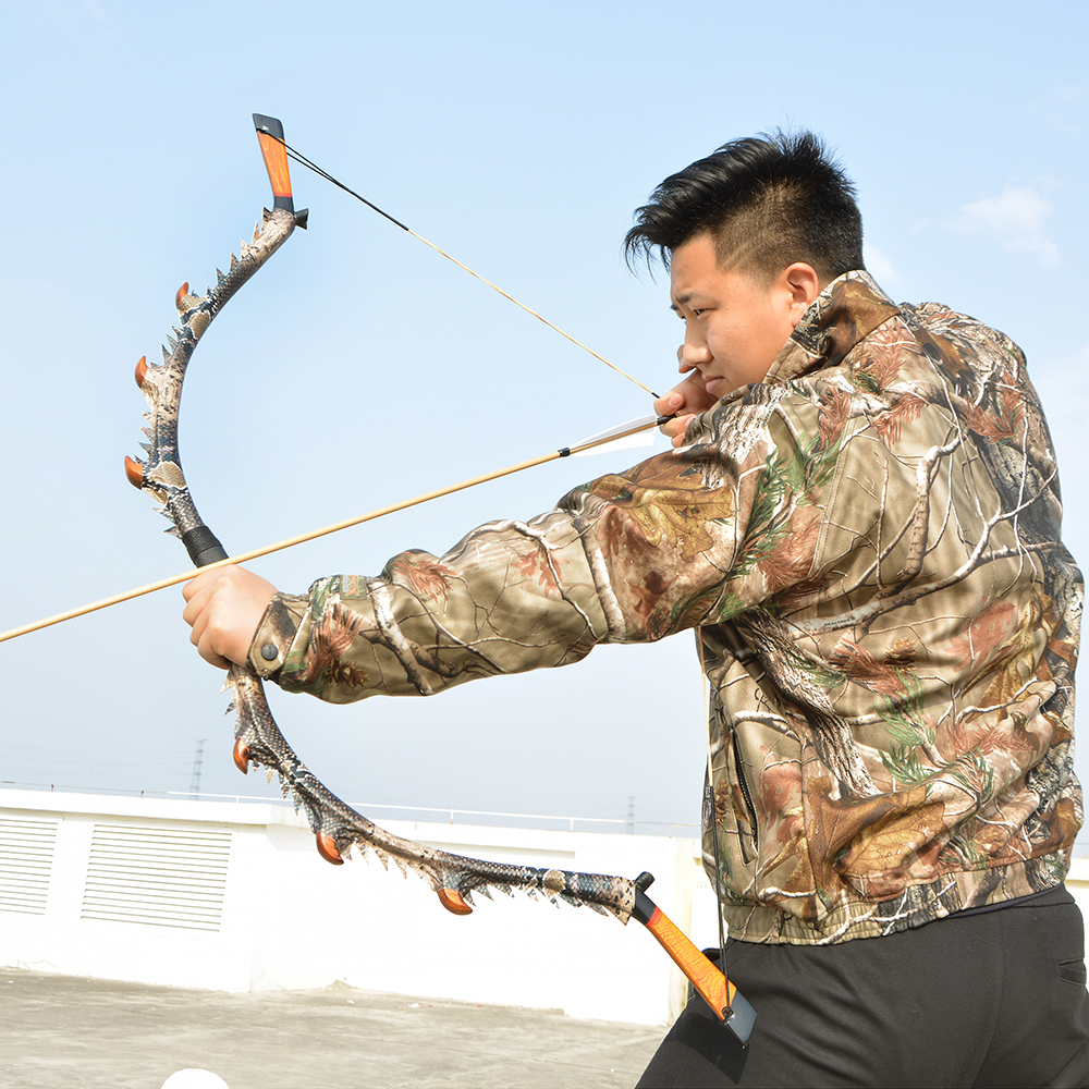 Wooden Takedown Hunting Bow 35/45/55lbs Archery Recurve Bow 