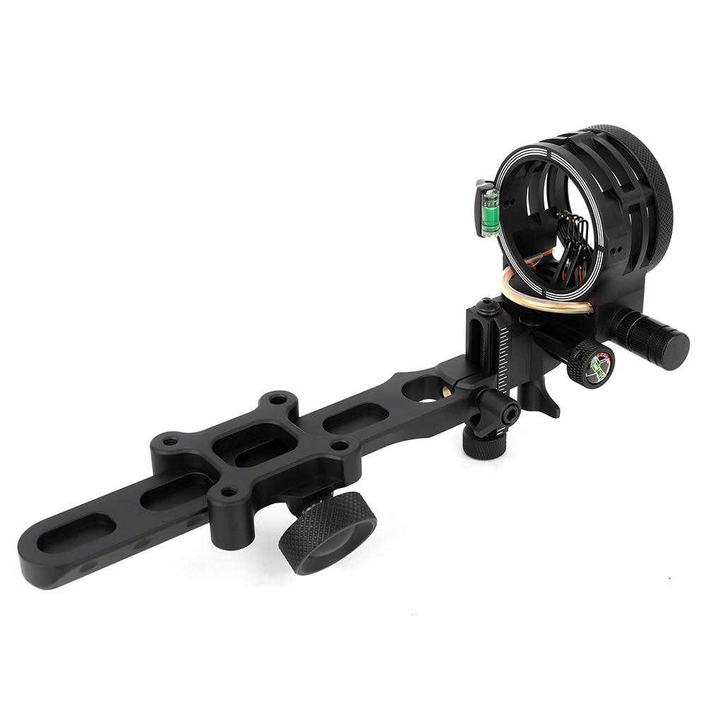 AME ARCHERY Alien 5-Pin Bow Sight - CNC Machined, Multi-Fine-Tuning, Precision Design