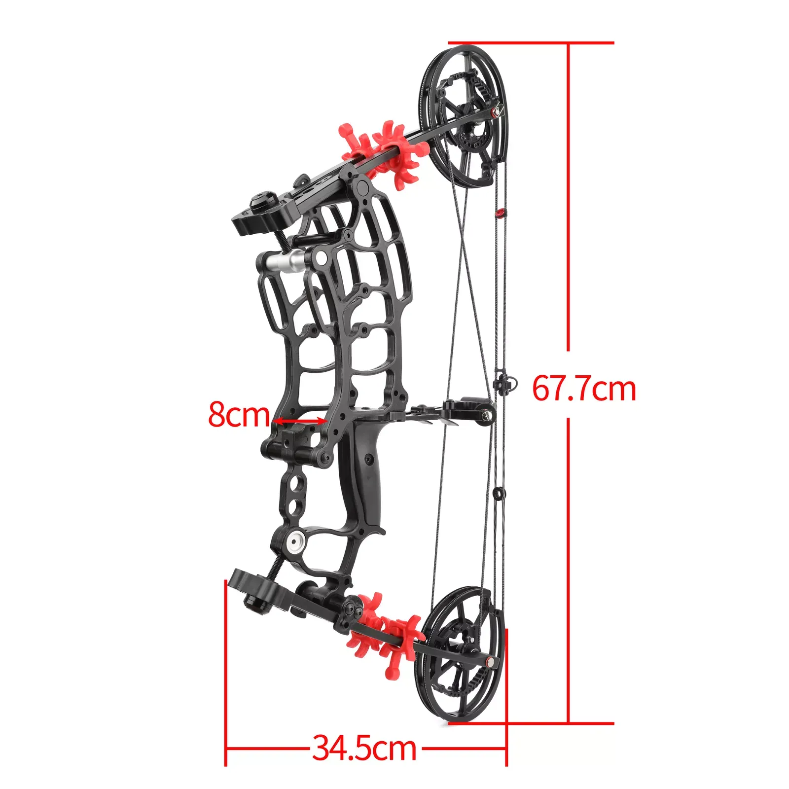 AME 40-65lbs Compound Bow Steel Ball Arrows Dual-use Hunting Fishing Archery RH LH