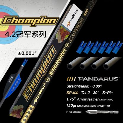 Pandarus Champion Series Pure Carbon Arrows  (12pcs)