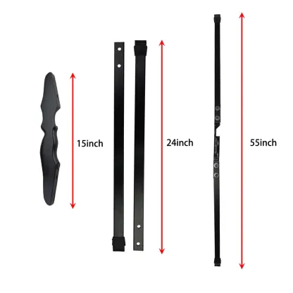 40lbs Recurve Bow Set with 12 Fiberglass Arrows for Archery
