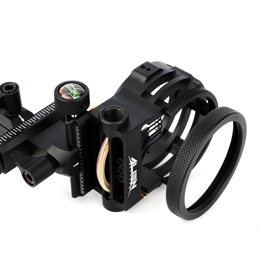 AME ARCHERY Alien 5-Pin Bow Sight - CNC Machined, Multi-Fine-Tuning, Precision Design