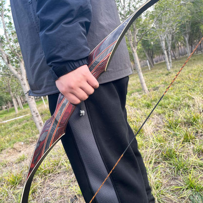 64" Traditional Recurve Bow Set 30-60lbs Archery Longbow