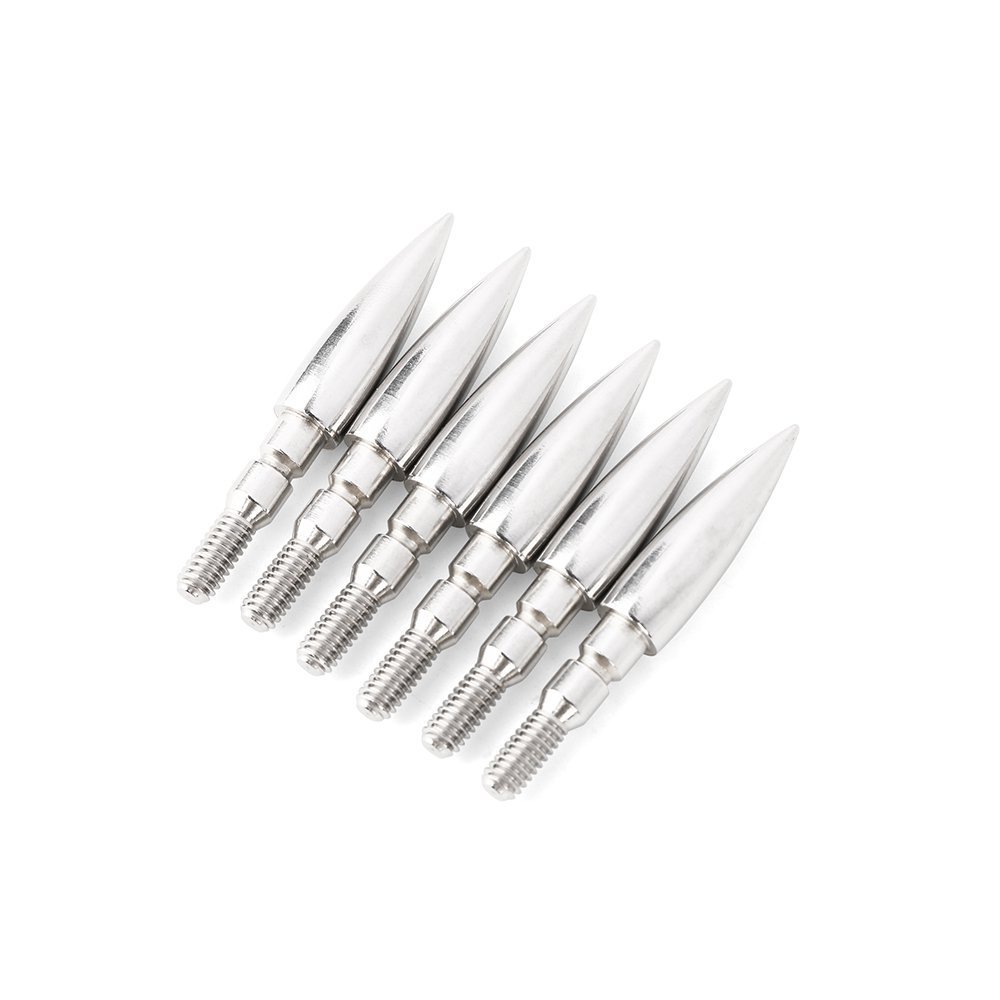 AME ARCHERY sStainless Steel 6.2 Target Tip(12pcs)