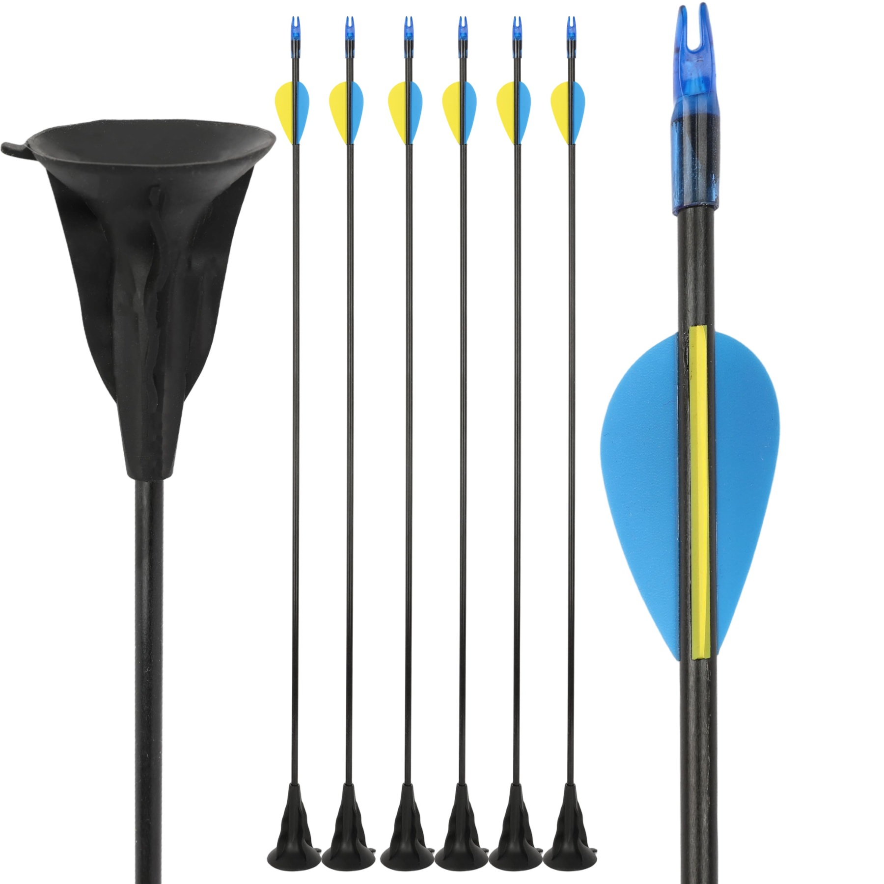Children Archery Sucker Arrows Suction Cup Target Practice 12pcs