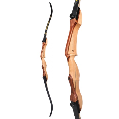 66" Wooden Recurve Bow and Arrows Set 14-24lbs