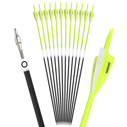 AME ARCHERY Carbon Arrows Rubber Vanes 12pcs