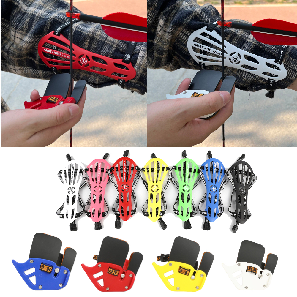 AH4 Archery Finger Tab & Arm Guard Set