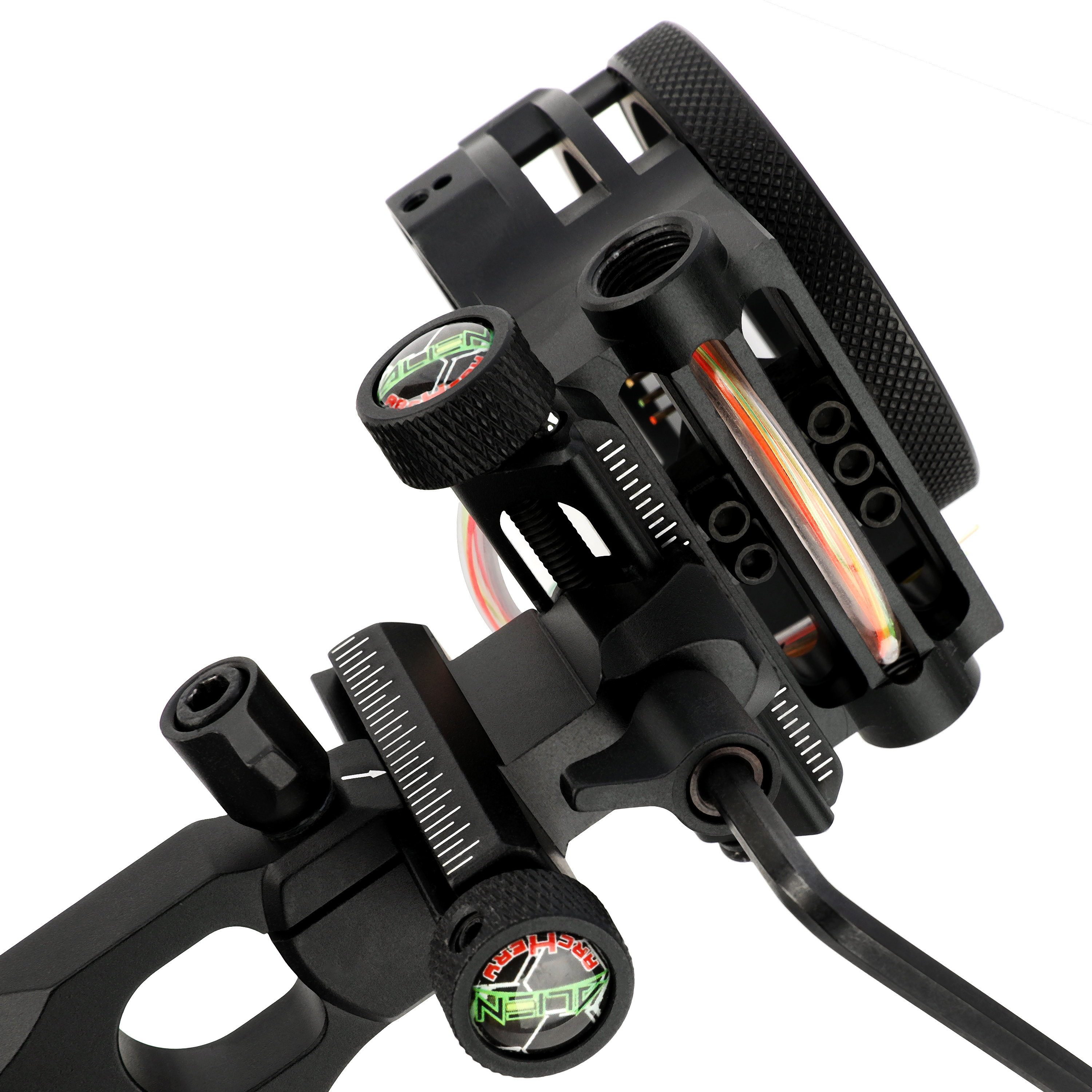 Alien 5-Pin Bow Sight, Short/Long Versions, Aluminum Alloy, CNC Precision