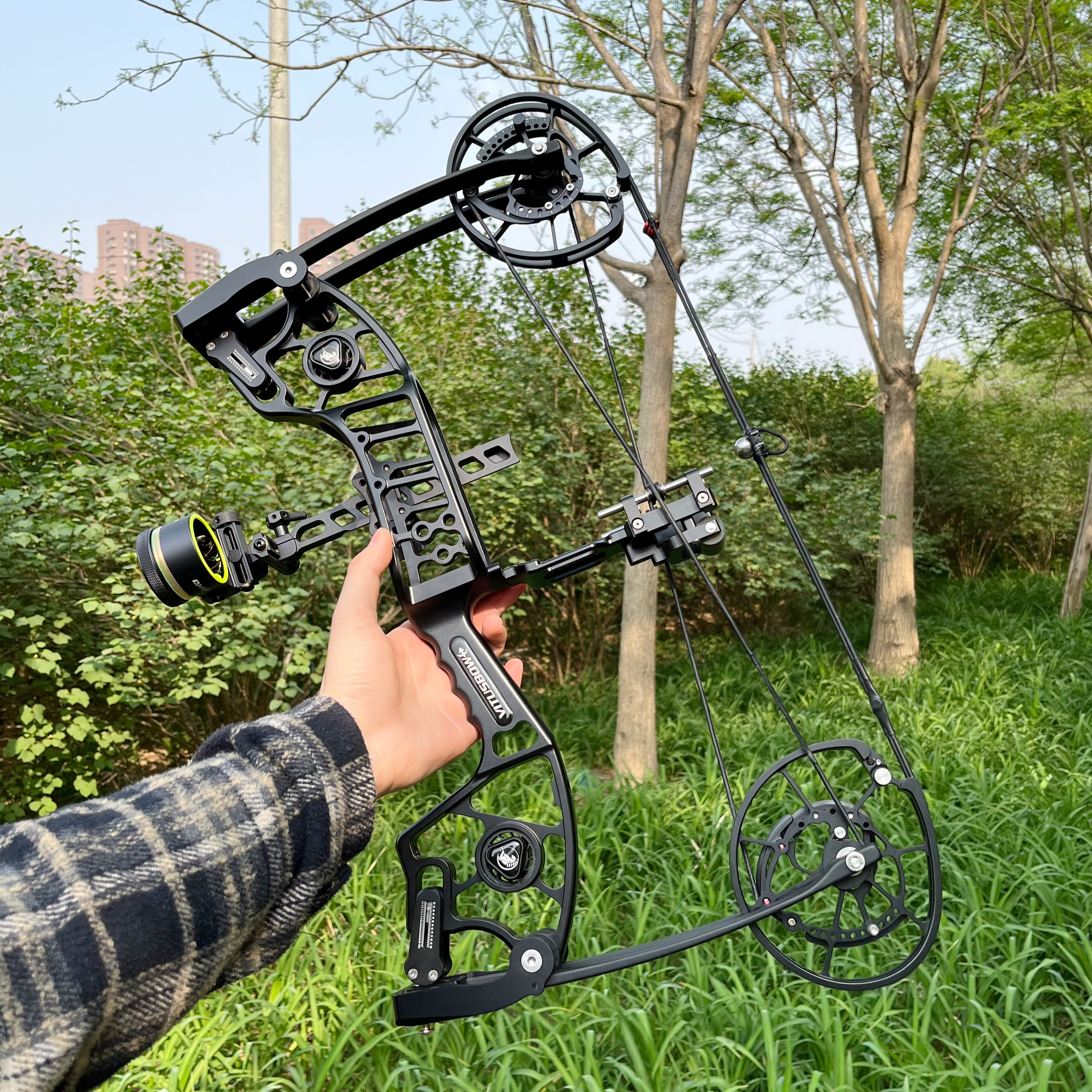 Dual-Use Compound Bow 30-80lbs Adjustable Archery & Steel Ball Bow