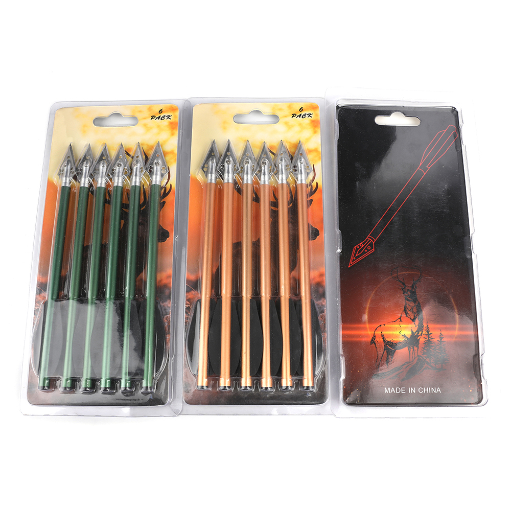 Wolf Fang Mini Aluminum Crossbow Bolts for 50–80lbs Crossbows (12pcs)
