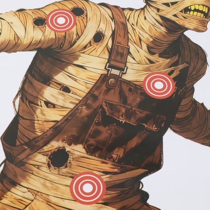 Archery Paper Target Faces 45×40cm Tactical Design (10 Pack)