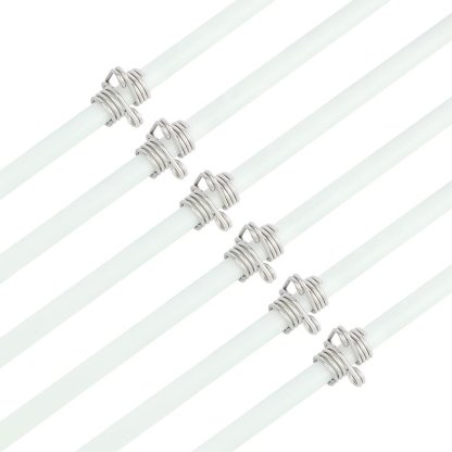 White Bowfishing Arrow with Short Head – Solid Fiberglass Shaft(12pcs)