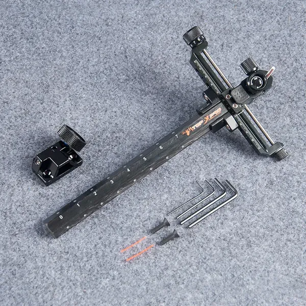 TOPOINT TP1003 Carbon Bar Recurve Bow Sight  RH/LH Compatible