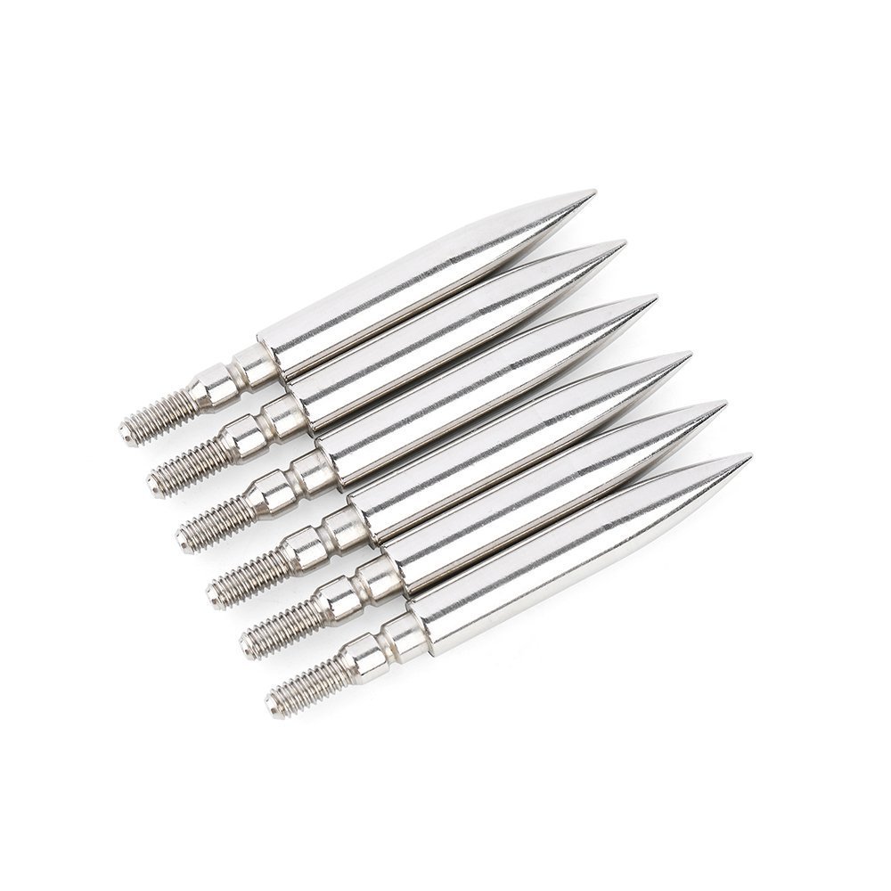 AME ARCHERY sStainless Steel 6.2 Target Tip(12pcs)