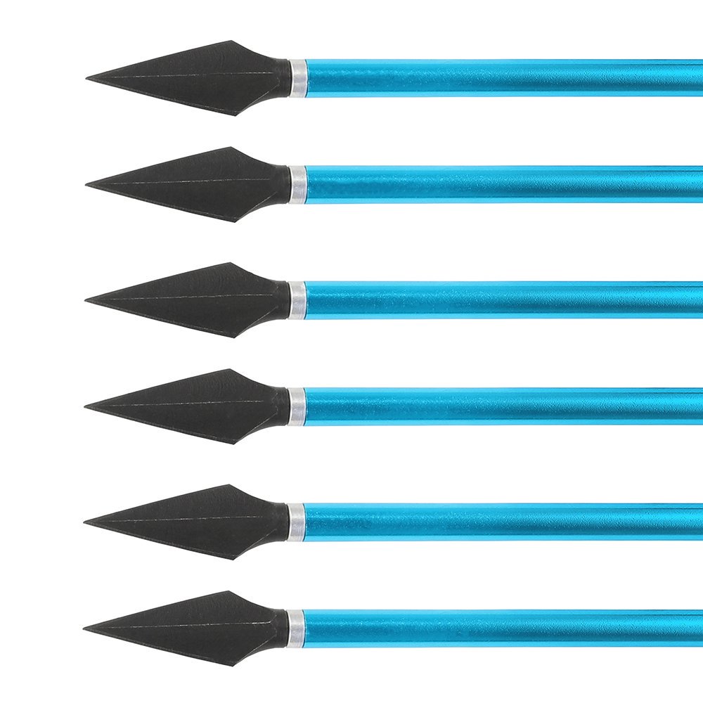 6.7-Inch Mini Crossbow Bolts – Aluminum Arrows with Removable Screw-in Broadhead(6pcs)