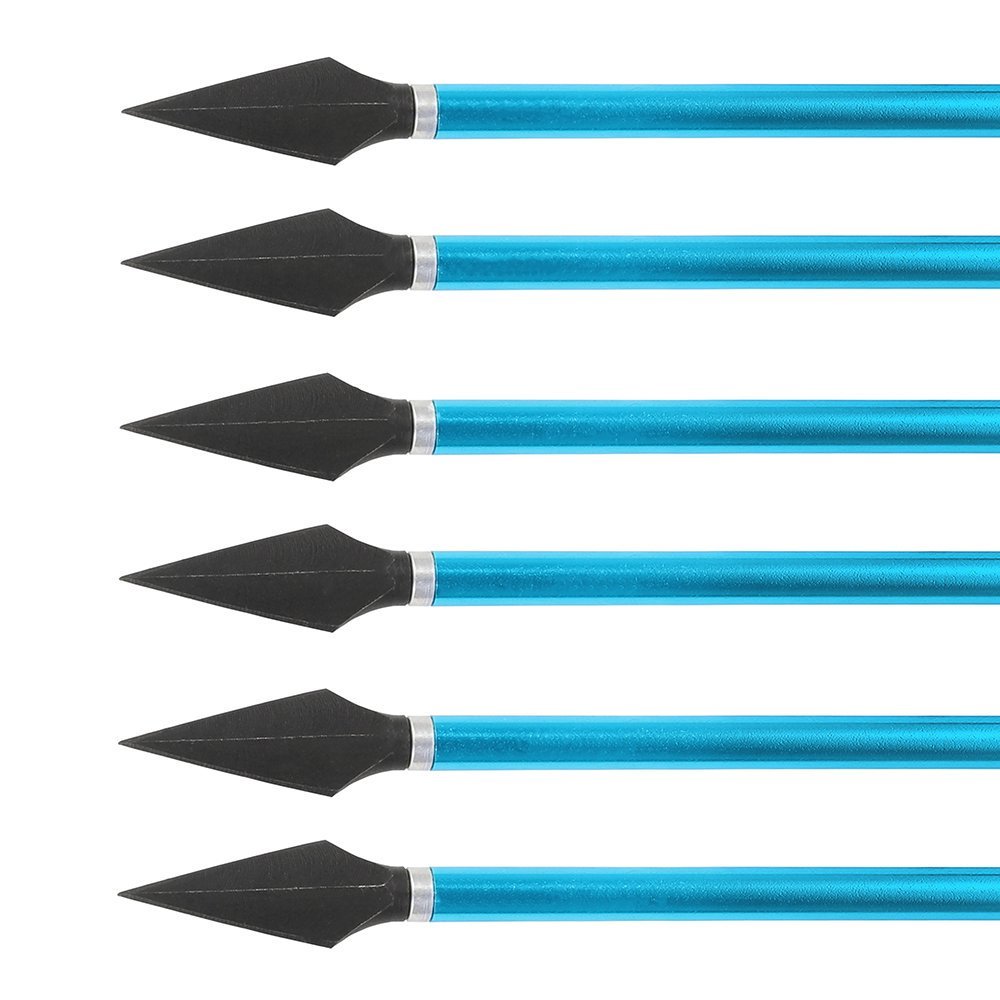 6.7-Inch Mini Crossbow Bolts – Aluminum Arrows with Removable Screw-in Broadhead(6pcs)
