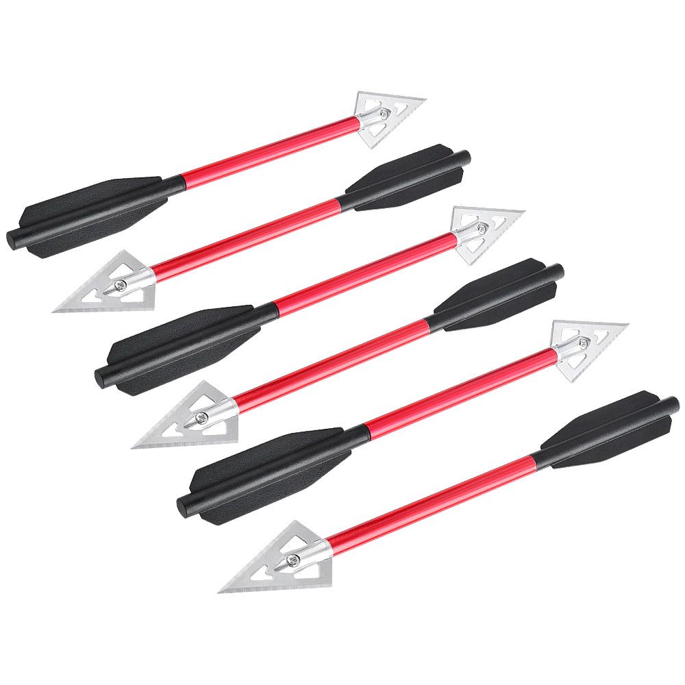 AME ARCHERY Aluminum Shaft Broadhead Mini Crossbow Arrows (12pcs)