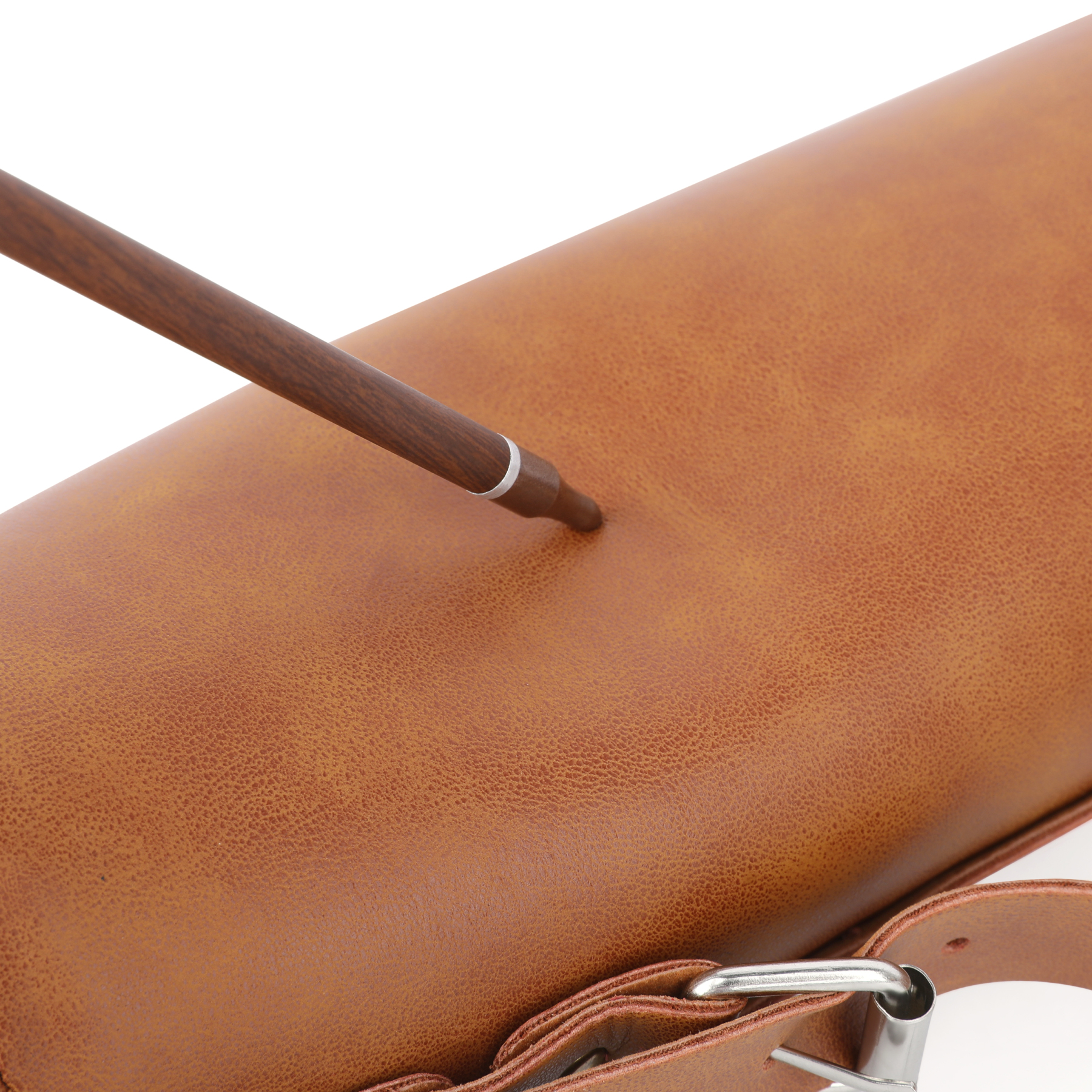 Brown Leather Arrow Quiver, Adjustable, Shoulder & Waist Carry