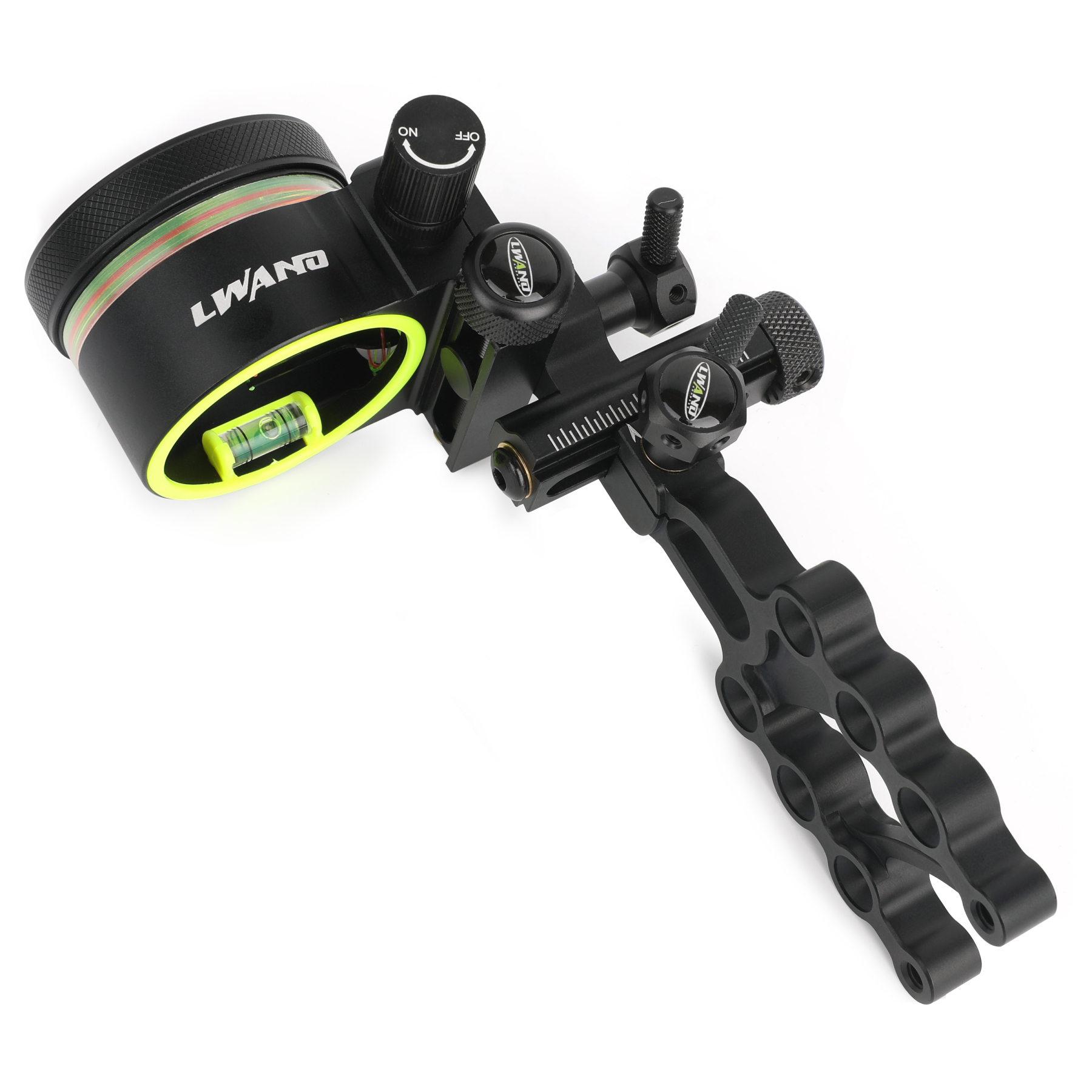 Compound Bow Sight, Right-Handed, CNC Alloy, 0.019" Fiber Optic, Micro-Adjustable