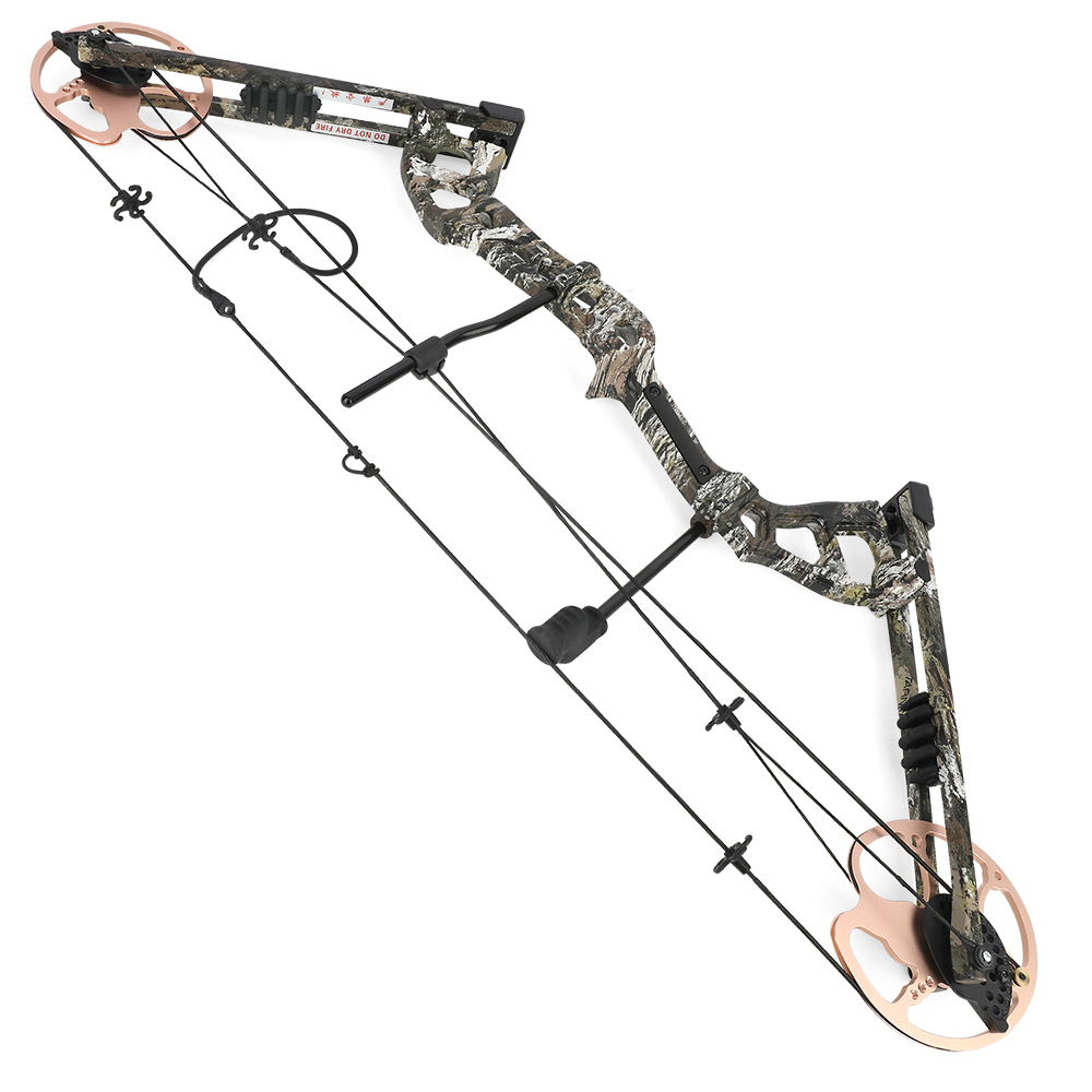 Junxing M193 Compound Bow Set – 70lbs Adjustable Camo Hunting Bow