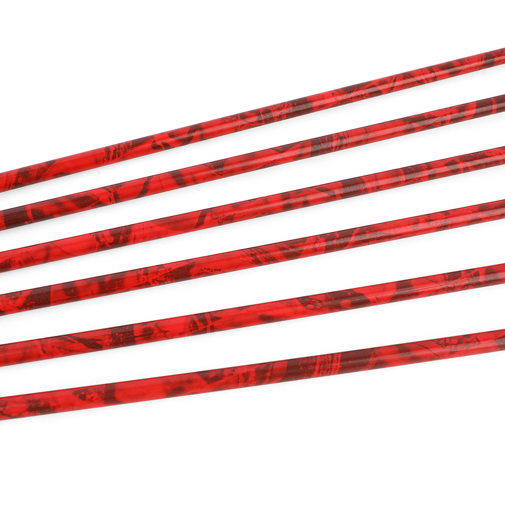 500 Spine Camo Mixed Carbon Arrows with 2" Rubber Vanes (12pcs)