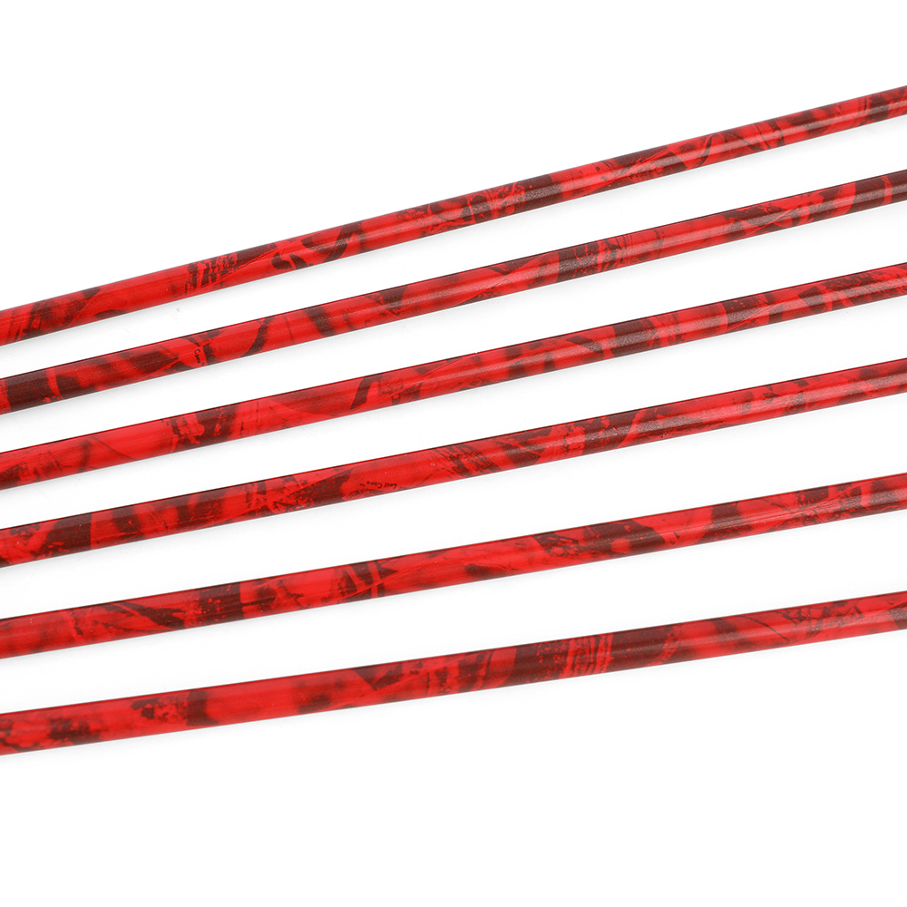 500 Spine Camo Mixed Carbon Arrows with 2" Rubber Vanes (12pcs)