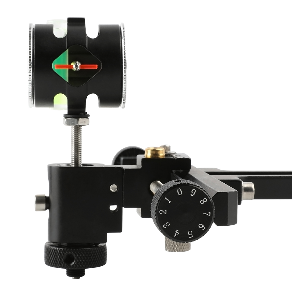 TP8510 Compound Bow Sight - Adjustable, CNC Machined, with Micro-Adjustable Fiber Optic