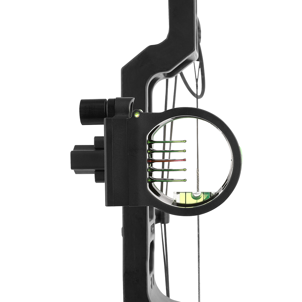 AME ARCHERY M1 5-Pin Bow Sight - Adjustable, Flip-Mount, CNC Machined Aluminum