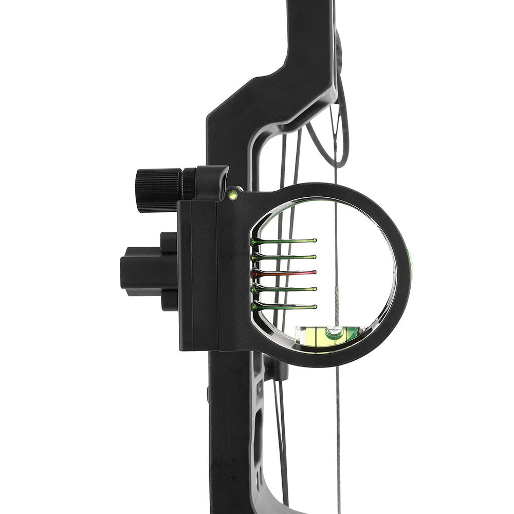 AME ARCHERY M1 5-Pin Bow Sight - Adjustable, Flip-Mount, CNC Machined Aluminum