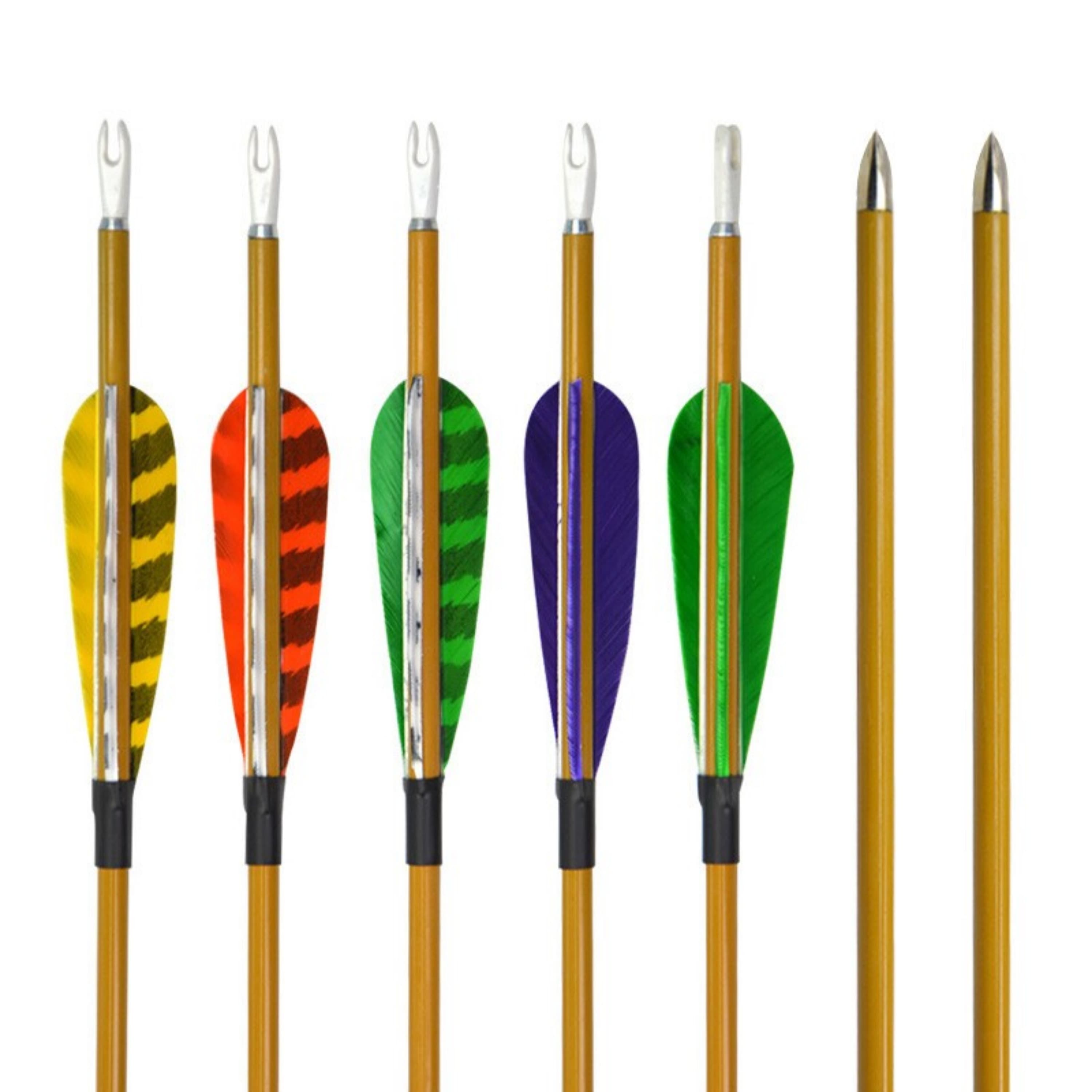 AME ARCHERY Turkey Feather Carbon Arrows Professional Arrows (12pcs)