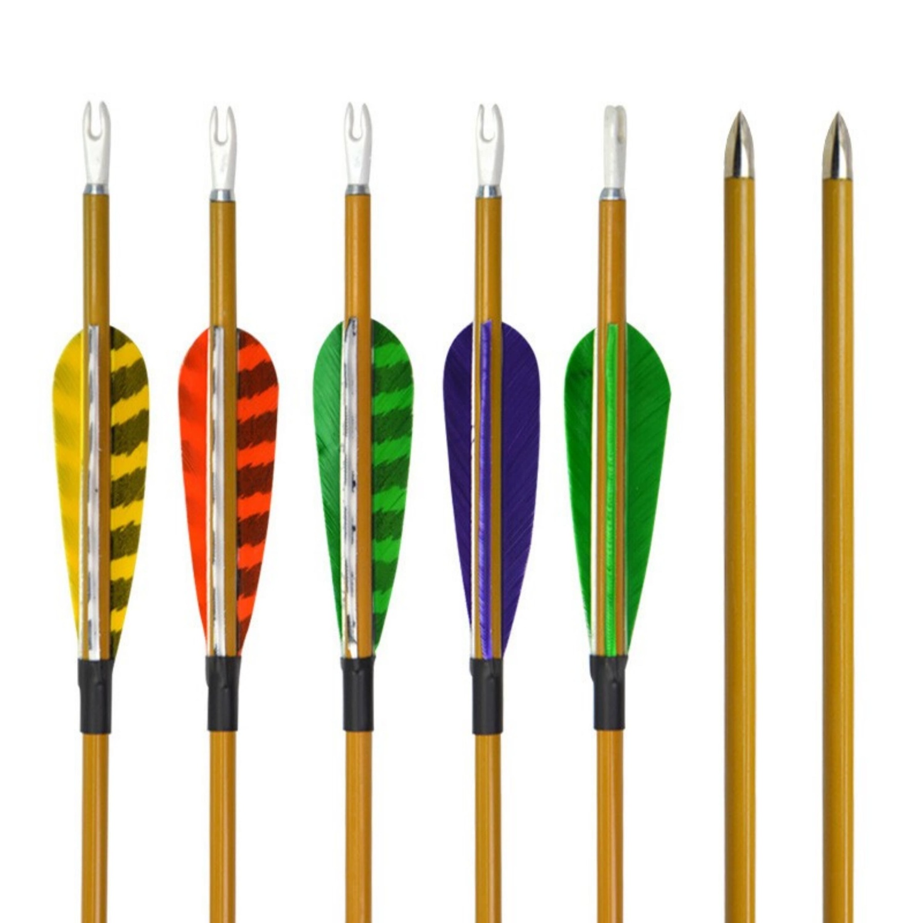 AME ARCHERY Turkey Feather Carbon Arrows Professional Arrows (12pcs)